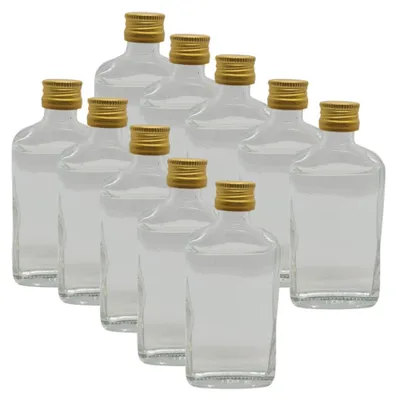 Immagine prodotto di Set di 50 flaconi di vetro da 50 ml con tappi a vite dorati