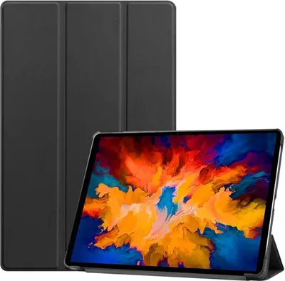 Produktbild von König Design Tablet-Hülle kompatibel mit Lenovo Tab P11 Pro TB-J706L (11.5") Kunstleder Smart Cover Case Etui Schwarz