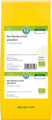 Produktbild von Paprika scharf gemahlen 500g - Einzelgewürz von Lebensbaum