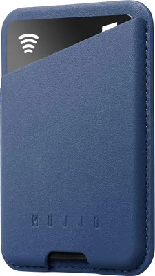 Zdjęcie produktu dla Mujjo Leather Card Wallet, Segregator na karty, Niebieski, Skóra, Apple