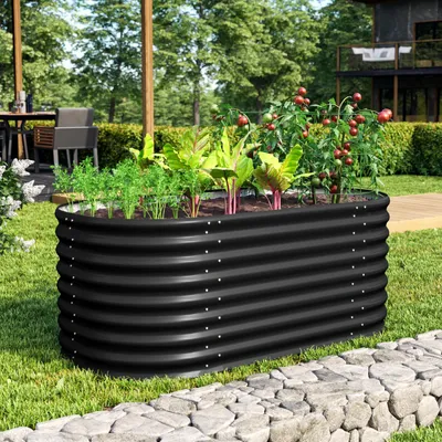 Produktbild von Vitavia Hochbeet "Terra 630" schwarz 63 cm Modell "Basic"