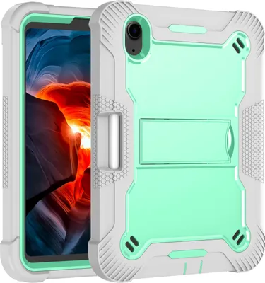 Produktbild von Schutzhülle für iPad mini 2024/iPad mini 2021 Robust Hybrid Tablet Hülle mit Ständer Minze