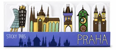 Imagen del producto de GiftyCity: Marcapáginas adhesivos, Praga