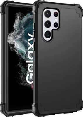 Obrázek produktu pro Pouzdro pro Samsung Galaxy S23 Ultra Hybridní 3v1 PC a TPU nárazuvzdorné, odolné pouzdro černé
