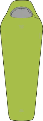 Produktbild von Highlander Mumienschlafsack Zeta 50 Lime 14°C - Grün