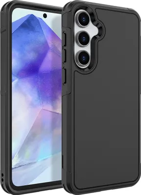 Produktbild von Mobigear Traveller  Samsung Galaxy A55 Hülle Hardcase Backcover Stoßfest - Schwarz