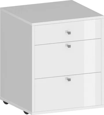 Produktbild von Dmora Kommode Yorgos 47x45x61h cm Weiß 3 Schubladen