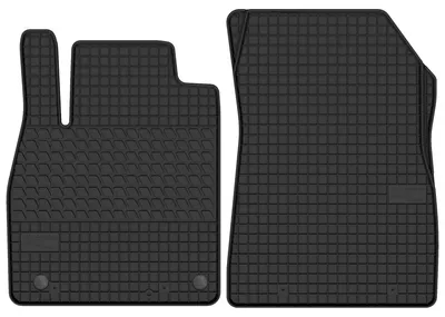 Productafbeelding van Rubberen voormatten voor Nissan Micra K13 2010-2016 (hatchback) – 2-delig, zwart, op maat – Wielganizator SolidTread