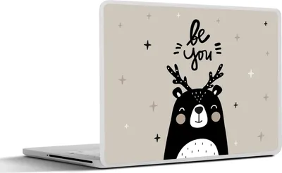 Produktbild von MuchoWow® Laptop Aufkleber Sticker Cover Sprichwörter - Zitate - Kinder - Sei du - Baby 30x21 cm - Sticker für Laptop - Selbstklebend