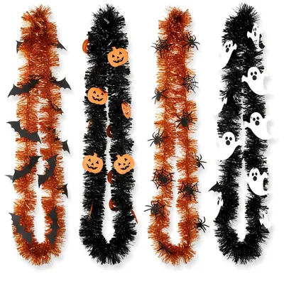 Obrázok produktu pre Dekoratívna girlanda s trblietkami na Halloween, dĺžka 6 metrov