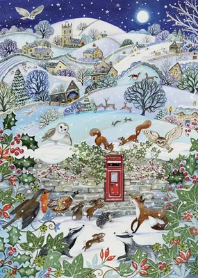 Produktbild von Alipson Puzzle Winterdorf - 500 Teile Puzzle für Erwachsene