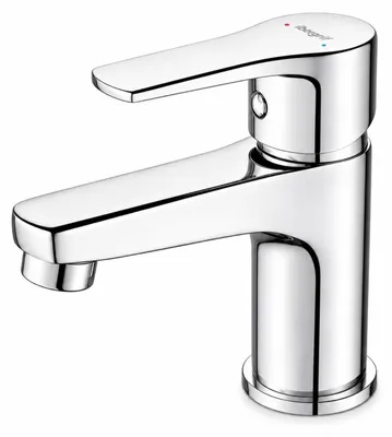 Immagine prodotto di Rubinetto per lavabo - Monocomando - Ottone - Cromato - Risparmio d'acqua
