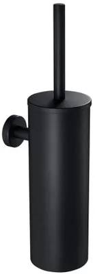 Produktbild von Toilettenstangenhalter mit Aufklammerung - WC-Stangenstütze - Badezimmerzubehör - Schwarz - 38*9*9 cm - Edelstahl