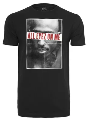 Immagine prodotto di Mister Tee - Maglietta da uomo "All Eyez On Me" TN2768 (M) (Nera)