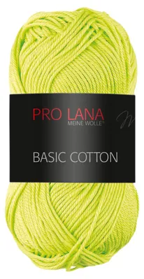 Produktbild von Pro Lana Basic Baumwolle 50g (74) hellgelb