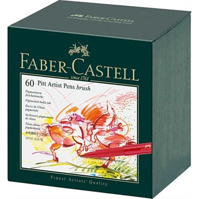 Produktbild von FABER-CASTELL Tuschestift PITT artist pen 60er Atelierbox