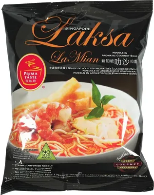 Produktbild von Prima Taste Singapore Laksa La Mian Nudeln 185g