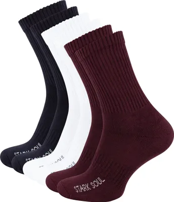 Produktbild von Stark Soul® Sportsocken 6 Paar, mit FROTTEESOHLE 39-42 burgund/weiss/marine