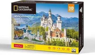 Produktbild von NATIONAL GEOGRAPHIC 3D Puzzle Schloss Neuschwanstein 121 Teile