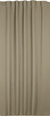 Produktbild von Verdunkelungsvorhang Kräuselband 140 x 245 cm Hell Taupe Vorhang blickdicht abdunkelnd Gardine wärmeisolierend