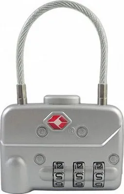 Produktbild von 5x TSA 3-stelliges Zahlenschloss Gepäckschloss Vorhängeschloss aus Metall