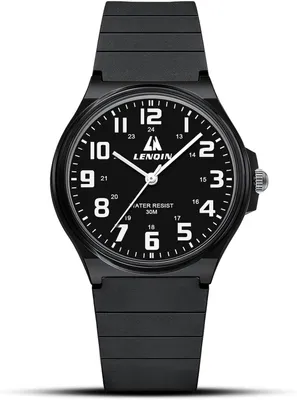 Produktbild von Herrenuhr Uhren Herren Analog Quarz 30m Wasserdicht Armbanduhren Mode Designer Uhr für Männer Silikonarmband