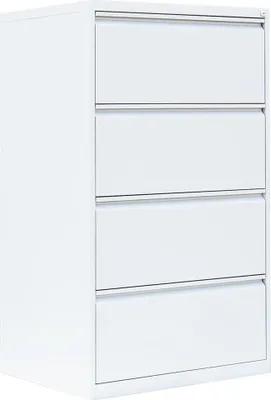 Produktbild von Hängeregistratur Schrank Bürocontainer 132x76  4Schüben doppelbahnig Weiß 561427