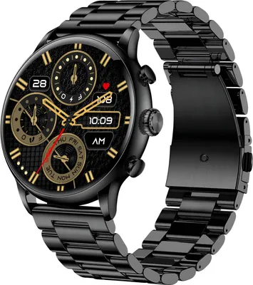 Image de myPhone Watch Elegant 2 3,63 cm (1,43") AMOLED 43,7 mm Numérique 466 x 466 pixels Écran tactile Noir