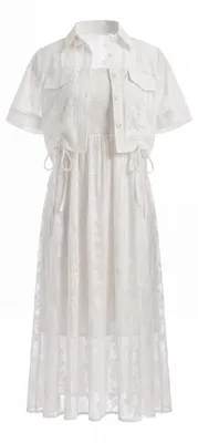 Immagine prodotto di JEONA - Set da donna, due pezzi, bianco, taglia XXS