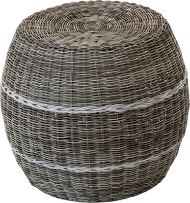 Produktbild von Hocker Fußhocker LAOS Rattan beige Ø46x40cm