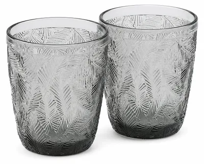 Produktbild von Trinkglas Ray 2er-SET Grau - 300ml, KI-generiertes Bild