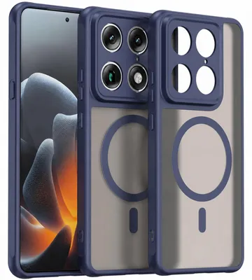 Immagine prodotto di Custodia magnetica per Motorola Signature, custodia Magsafe, resistente agli urti, telaio in TPU, potente anello magnetico, blu