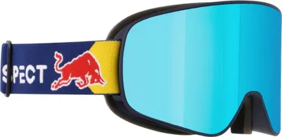 Produktbild von RedBull SPECT RUSH verspiegelt | 2024, Schwarz, Thermoplastische Polyurethane (TPU), Zylindrische (flache) Linse, Blau, Blau, S3