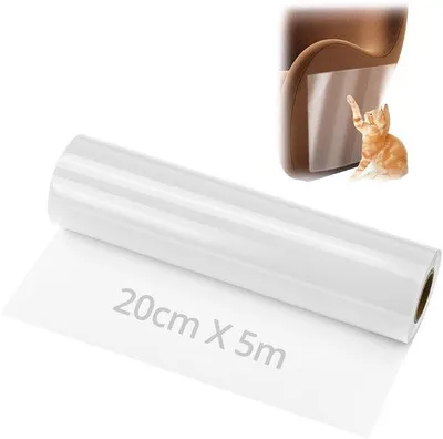 Obrázek produktu pro Průhledná ochranná fólie 20 cm x 5 m, samolepicí, ochranná fólie na dveře, stěny a nábytek