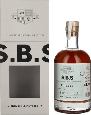 Produktbild von 1423 S.B.S FIJI Rum Single Barrel Selection 2004 68,3% Vol. 0,7l in Geschenkbox