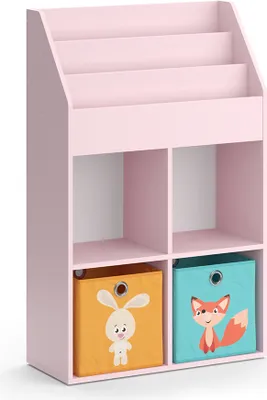 Produktbild von Kinderregal Vicco Luigi Rosa 72 x 114.2 cm mit 2 Faltboxen (bunt), Model 40778