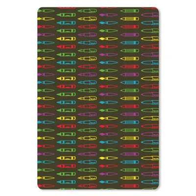 Produktbild von MuchoWow® Mauspad Mousepad Bleistifte - Muster - Bleistift - Regenbogen 40x60 cm - Mousepads - Maus Mat - Pad - Mausunterlage - Schreibtisch Accesoire