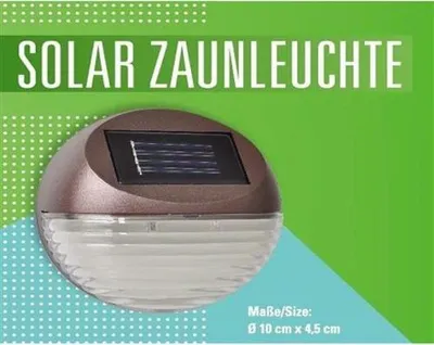 Produktbild von 3er Set Solar LED Wandlampe Solarlampe Zaunleuchte Gartenlampe Außenleuchte