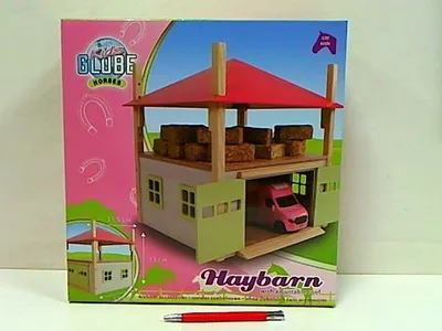 Produktbild von Kids Globe Spielzeug Scheune 1:32 Rosa