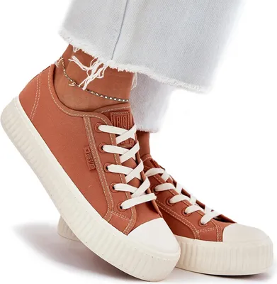Produktbild von Damen Stoffschuhe auf Plattform Big Star RR274778 Orange 41