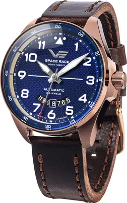 Vostok Europe YN55-325B746 Herrenuhr Automatik Space Race Braun/Blau 1