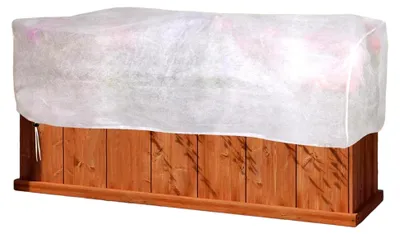 Produktbild von Hochbeet Abdecknetz | Frostschutzabdeckung für Blumenkästen mit Zugband - Wiederverwendbares Maschennetz für den Frostschutz von Pflanzen im Freien
