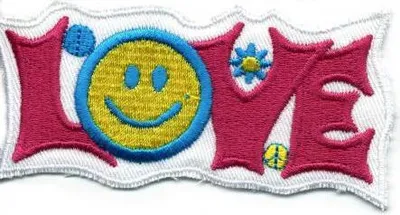 Produktbild von Aufnäher - LOVE - 02383 - Gr. ca. 8 x 9 cm - Patches Stick Applikation