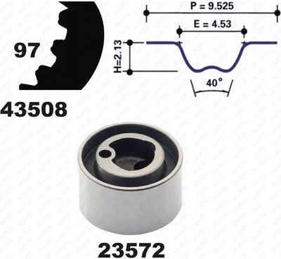 Produktbild von MAPCO 23508 Zahnriemensatz für SUZUKI SWIFT II Schrägheck (EA, MA) 97-Zähne