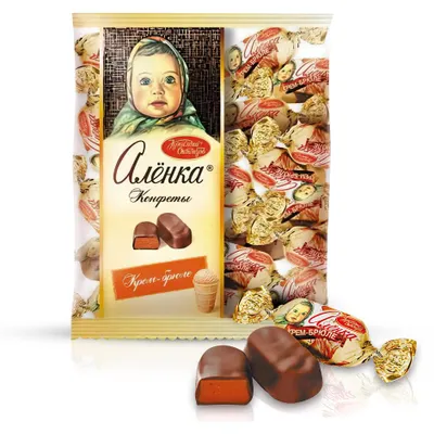 Produktbild von Schokokonfekt - Aljonka, mit Creme-Brülee-Geschmack, 250 g