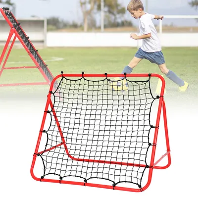 Produktbild von Jopassy Fußball Rebounder Rückprallwand Kickback Tor Prallwand Netz Einstellbar Fußballtraining 103 x 100 cm