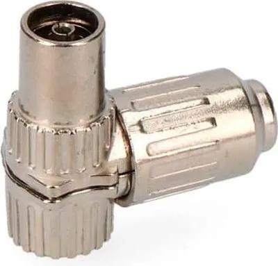 Obrázok produktu pre Kovová ohybná samica TV konektora 9,5 mm Edm, v obale