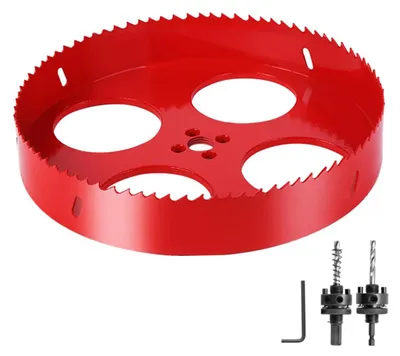 Image de Scie circulaire de 200 mm avec foret de centrage pour bois et PVC