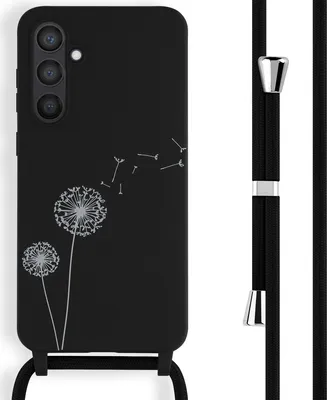 Produktbild von imoshion SilikonHülle design mit Band Samsung Galaxy S23 FE - Dandelion Black