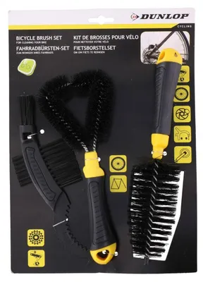 Produktbild von DUNLOP Fahrradbürsten Set, 3-teilig